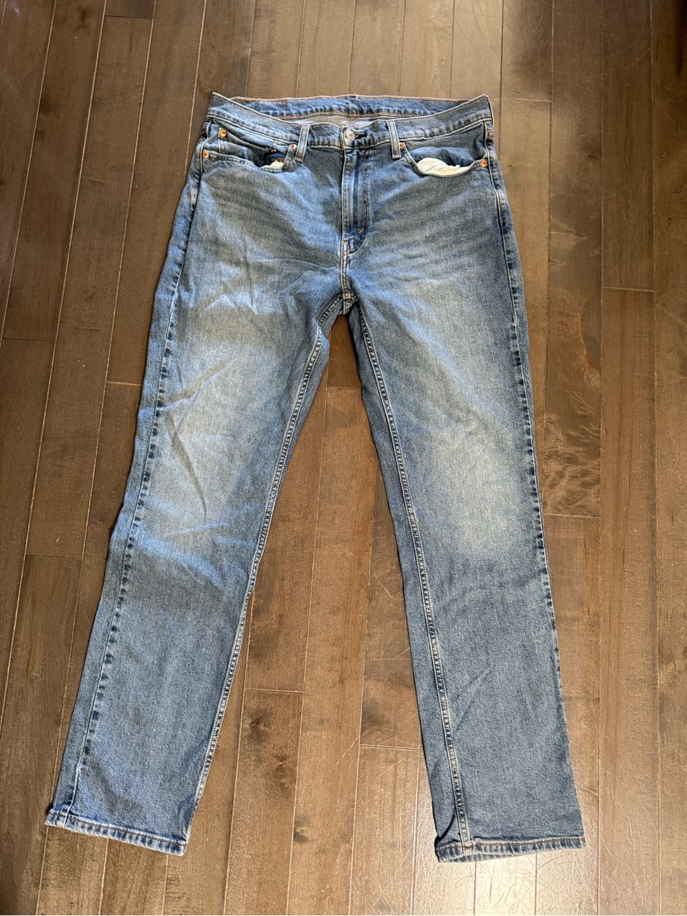 Levis 514 Jeans Mens Blue Straight Fit Size 36x34